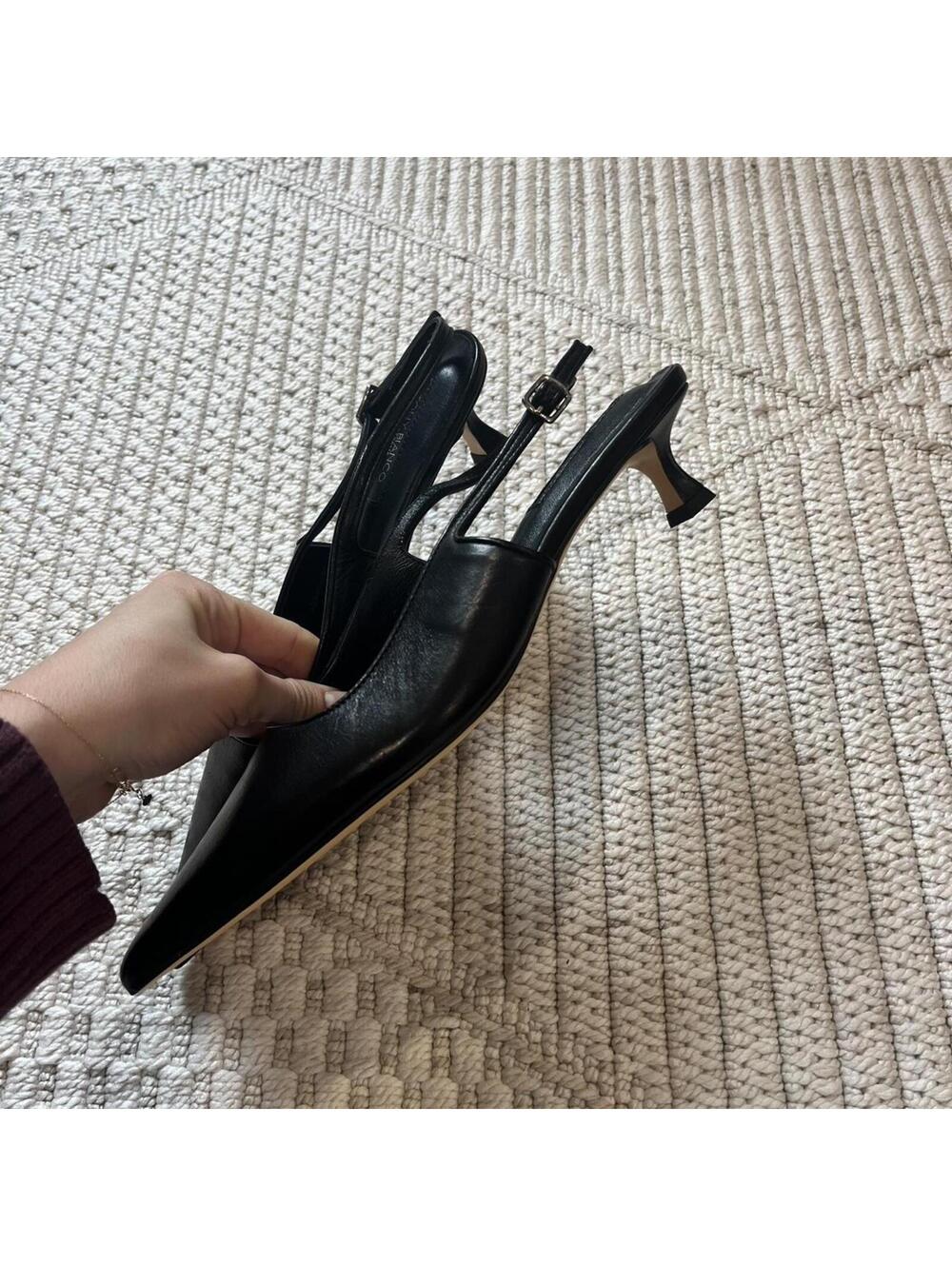 Tony Bianco Crush Slingback Pump in Black Vintage - Picture 4 of 6